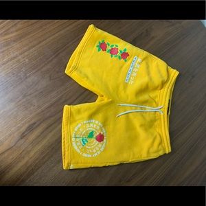 yellow rose shorts